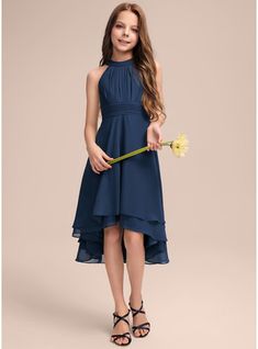 JJ's House Pleated Chiffon Halter Daily Junior Bridesmaid Dresses Confirmation Dresses Spring Summer A-line Back Zip Navy Blue No Asymmetrical Blue Sleeveless Junior Bridesmaid Dress. #JJ's House #Pleated #Chiffon #Halter #Daily #JuniorBridesmaidDresses #ConfirmationDresses #Spring #Summer #Aline #BackZip #NavyBlue #No #Asymmetrical #Blue #Sleeveless #JuniorBridesmaidDress Morgan Dress, Ball Gowns Princess, Junior Bridesmaid Dress, Dresses Chiffon, Bridesmaid Dresses Online, Junior Bridesmaid Dresses, Chiffon Ruffle, Linnet, Junior Bridesmaid