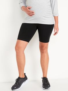 Elasticized rollover waistband, with light-reflecting Old Navy Active logo at center back.  Soft, breathable low compression jersey holds you in while letting you vent.  Go-Dry moisture-wicking technology keeps you dry & comfortable.  Four-way super Stretch Biker Shorts With 5-inch Inseam For Athleisure, Stretch Biker Shorts With 5-inch Inseam, Functional Mid-thigh Length Bottoms For Light Exercise, Functional Mid-thigh Bottoms For Light Exercise, Go-dry Stretch Activewear, Mid-thigh Length, Casual Sweat-resistant Bottoms For Light Exercise, Stretch Solid Biker Shorts Sweat Resistant, Stretch Sweat Resistant Biker Shorts, Stretch Biker Shorts Sweat Resistant