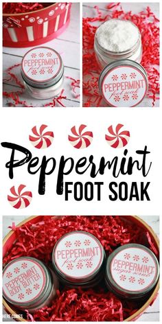 peppermint foot soak recipe in a bowl