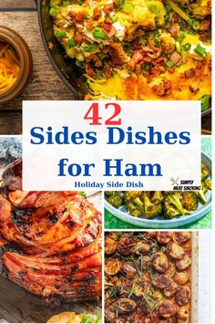 the cover of 42 sides dishes for ham