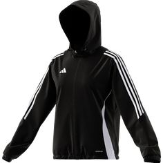 adidas Women's Tiro 24 Windbreaker. Don't let the wind wear you down in training. Zip pockets. Aeroready technology wicks sweat. 100% Polyester. Adidas Nylon Activewear, Adidas Activewear Sportswear, Adidas Moisture-wicking Track Jacket, Adidas Moisture-wicking Sportswear Track Jacket, Adidas Training Track Jacket, Adidas Athleisure Track Jacket For Sports, Adidas Track Jacket For Training, Adidas Sportswear Track Jacket For Training, Adidas Nylon Activewear For Sports