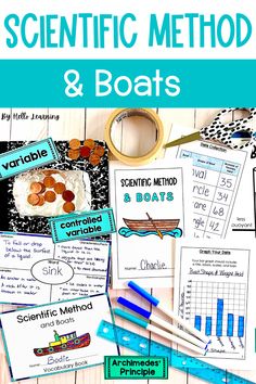 the science method and boat activities for kids