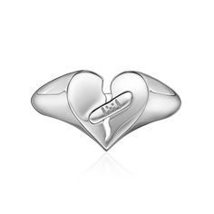 14K Gold; Available in Yellow, Rose and White Gold High Polished 3D Healing Heart Signet Ring. Band Width: 2.7mm Healing Heart: Length: 10.6mm; Width: 10.6mm Approx 5.3g Silver Heart-shaped Signet Ring For Anniversary, Heart-shaped Promise Ring With Polished Finish, Heart Ring With Polished Finish For Valentine's Promise, Polished Heart Ring For Promise On Valentine's Day, White Gold Ring For Promise On Valentine's Day, White Gold Ring For Valentine's Day Promise, White Gold Heart-shaped Engraved Rings, Valentine's Day Couple Rings In White Gold Sterling Silver, White Gold Couple Rings For Anniversary On Valentine's Day