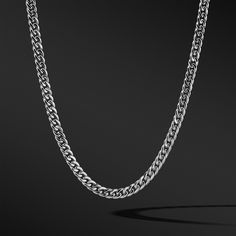 Taking its name from Latin for earth, Terra is a solid cuban link chain designed for max impact. Structural links draw attention with their high polished finish and a special oversized clasp lends it a rich luxuriant effect. It looks great worn solo or layered with shorter chains. 316L Stainless Steel with Rhodium Chain, 8mm Wide Modern Cuban Link Jewelry, Classic Silver Cuban Link Chain Necklace, Classic Silver Cuban Link Necklace For Everyday, Classic Stainless Steel Curb Chain Jewelry, Classic Metal Cuban Link Necklace, Classic Silver Chain Jewelry, Modern Silver Chain Link Jewelry, Modern Necklace With Solid Cuban Link Construction, Classic Stainless Steel Cuban Link Necklace With Curb Chain