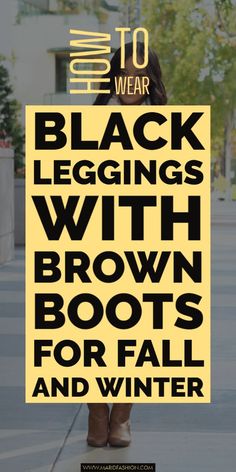 Fall Dress And Ankle Boots Outfit, Black Or Brown Boots, Styles For Winter Cute Outfits, Black Tights Brown Ankle Boots, Brown Boots Outfit Ankle Winter, Black Leggings And Brown Boots Outfit, Fall Dresses With Leggings And Boots, Cute Fall Outfit Ideas Casual, How To Wear Brown Boots Outfit Ideas