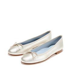 Our essential flat takes a luxe turn in these exclusive fabrications, delivering ultimate comfort and classic style for your wedding day. We offer discounts for bridal orders of 4+ pairs. Please email atelier@margauxny.com. Elegant Closed Toe Ballet Flats For Formal Occasions, Chic Leather Ballet Flats For Wedding, Elegant Low Heel Ballet Flats For Galas, Elegant Leather Ballet Flats For Wedding, Elegant Ballet Flats For Evening, Elegant Evening Ballet Flats, Classic Ballet Flats For Galas, Elegant Ballet Flats With Removable Insole, Elegant Low Heel Ballet Flats With Removable Insole