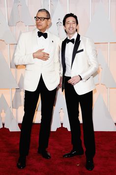 Tuxedo Ideas, Ivory Tuxedo, Ivory Bride, Oscars 2015, Jeff Goldblum, Stylish Mens Suits