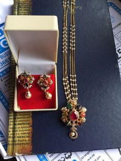 Navrathan pendents Navarathan Pendant, Navrathan Necklace Gold, Navrathan Pendants, Pendent Set Gold Light Weight, Navaratna Pendants, Navaratan Jewellery, Navratna Jewellery