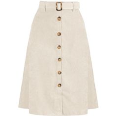 Indulge in a perfect blend of comfort and style with this ribbed corduroy A-line skirt. The high-fitted waist and slightly flared hem add a touch of elegance to the skirt, while the matching waist tie accentuates your curves, creating a flattering silhouette. The elastic waist and belted detail make it comfortable to wear all day long. This versatile skirt is suitable for any occasion, be it a party, a day out shopping, or a day at the office. The midi length adds a touch of sophistication to th Women’s Skirts, Cottagecore Skirt, Corduroy Midi Skirt, Casually Chic, Midi Skirt With Pockets, Clothes Making, Midi Flare Skirt, Feminine Fashion, Fall Photoshoot