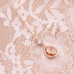 Bridal necklace back rose gold peach bridal jewelry French Elegant Drop Backdrop Necklace For Wedding, Elegant Teardrop Backdrop Necklace For Wedding, Delicate Drop Jewelry For Wedding, Delicate Wedding Jewelry With Delicate Chain, Delicate Drop Wedding Jewelry, Delicate Chain Wedding Jewelry, Elegant Teardrop Pendant Drop Necklace For Wedding, Wedding Clavicle Chain Necklace With Teardrop Pendant, Wedding Drop Necklace With Clavicle Chain