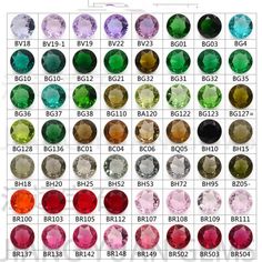 Hand Beaded Embroidery, Cheap Beads, Glass Gems, Glass Color, Gems Jewelry, Color Card, Hand Beading, Color Chart, Crystals And Gemstones