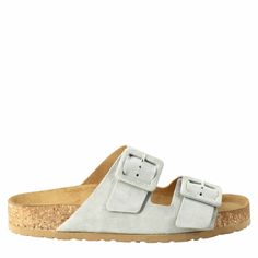 Women's sandal with double band with buckle

Green suede

Double buckle closure

Padded insole

Cork and rubber sole

Made in Italy

Composition:
 Upper: 100% Suede
 Lining: 100% Leather
 Bottom: Leather and Rubber
 Insole: 100% Leather Summer Suede Sandals With Tang Buckle, Suede Sandals With Buckle Closure And Round Toe, Suede Slide Sandals With Buckle Closure, Suede Sandals With Tang Buckle And Round Toe, Suede Footbed Sandals With Tang Buckle And Round Toe, Suede Slide Footbed Sandals With Leather Footbed, Suede Mules With Buckle Closure And Open Heel, Spring Suede Footbed Sandals With Buckle Closure, Suede Slide Sandals With Cork-bed Midsoles