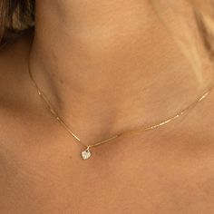 "14k Solid Gold Tiny Diamond Heart Necklace, Minimal Diamond Necklace, Mini Diamond Hear Pendant, Simple Mini Necklace, Layering Necklace Materials:  14k solid yellow gold necklace with 0.06 TCW pavé diamond pendant on a delicate box style chain.    Sizing:  Available in 16, 18 and 20\" chain lengths. Heart pendant is approximately 6.5 x 5.5mm wide.  💕 We love our customers! Have confidence in buying from us - we work to make every customer 100% happy! 💪 Gold PLATED to last you years of use! H Dainty Yellow Gold Diamond Clavicle Necklace, 14k Gold Heart Cut Necklace With Adjustable Chain, Minimalist 14k Gold Necklace With Heart Charm, Dainty 14k Gold Pendant Diamond Necklace, Dainty 14k Gold Diamond Pendant Necklace, Delicate Yellow Gold Diamond Pendant Necklace, Delicate Yellow Gold Pendant Diamond Necklace, Delicate Gold Plated Yellow Gold Diamond Necklace, Gold Diamond Heart Pendant With Delicate Chain