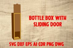 Box Wine, Bottle Storage, Wine Box, Sliding Door, Sliding Doors, Laser Cut, Transparent Background, Physics, Software