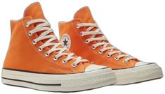 Orange High-top Streetwear Sneakers With Rubber Sole, Orange High-top Sneakers With Rubber Sole For Streetwear, Orange High-top Sneakers With Gum Sole For Streetwear, Sporty Orange High-top Sneakers With Gum Sole, Orange Vulcanized Lace-up High-top Sneakers, Orange High-top Sneakers With Vulcanized Sole, Orange High-top Lace-up Sneakers With Vulcanized Sole, Orange Lace-up High-top Sneakers With Vulcanized Sole, Retro Orange Sneakers For Streetwear