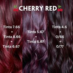 Cherry Red🍒 Neked melyik hajszín és formula tetszik a legjobban?🌶️🌹❤️ Írd meg kommentben! 💬 #keunehungary #keunehaircosmetics #hair ##keunehairstyle #beauty #balayage #redhair #keunecolor #keunetintacolor #keunesemicolor #haarschnitt #inspiration #Redhaircolor #frisur #hairstyles #Liquidactivator #waves #style #haarpflege #hairdresser #blonde #hairstylist #hairinspiration #keune 📸 @keunecheducation Outfits For Cherry Red Hair, Cherry Dyed Hair, Black Cherry Hair With Money Piece, Hair Color Ideas For Red Hair, Hair Color Swatches Shades, Red Hair Cherry, Maroon Color Hair, Cherry Red Balayage