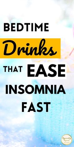 Struggling to sleep with insomnia? Racing thoughts keeping you up all night? Try winding down with these healthy and delicious bedtime drinks. Here are 11 scientifically proven bedtime drinks for sleep to get you falling asleep real fast. Some of these are herbal teas proven to ease insomnia and others are delicious smoothies, sleep tonics and moon milks. Now you can sleep peacefully without the worry of any toxic side effects. #sleep #naturalremedies #herbalremedies #insomnia #bedtimedrinks Bedtime Drinks For Sleep, Drinks For Sleep, What Helps You Sleep, How Can I Sleep, Insomnia Causes, Delicious Smoothies, Racing Thoughts, Ways To Sleep, How To Sleep Faster