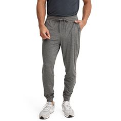 For workouts or weekends, the Jockey EVERACTIVE Knit Jogger always has you covered. Featuring ultra comfy fabric and a drawstring waistband, this pair comes equipped with sporty style and performance finishes. Functional Athletic Fit Joggers With Elastic Waistband, Cotton Joggers For Workout During Sports Season, Comfy Solid Activewear With Elastic Waistband, Athleisure Activewear With Drawstring For Loungewear, Functional Comfort Stretch Joggers For Workout, Comfy Relaxed Fit Activewear With Drawstring, Comfy Activewear With Drawstring And Relaxed Fit, Stretch Sweatpants With Drawstring In Sportswear Style, Stretch Sweatpants With Drawstring