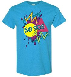 So 90s Tshirt 90s Inspired Pre-shrunk Summer T-shirt, 90s Inspired Fan Merchandise T-shirt For Summer, 90s Summer Cartoon Print T-shirt, 90s Fan Merchandise T-shirt, 90s Character Print Crew Neck T-shirt, 90s Tshirt, Xl Girls, Shirt Designs, Sapphire