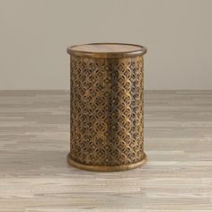 Decker Large Drum Table - Mango - Chapin Furniture Side Table Mid Century, Drum End Table, African Drum, Powell Furniture, Drum Side Table, Drum Table, Corner Table, Furniture Market, Contemporary Table Lamps