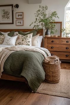 Sage Green And Cream Bedroom, Green And Cream Bedroom, Cream Bedroom Decor, Minimalistic Bedroom, Sage Bedroom, Cream Bedroom, Sage Green And Cream, Cream Bedrooms, Bedroom Transformation