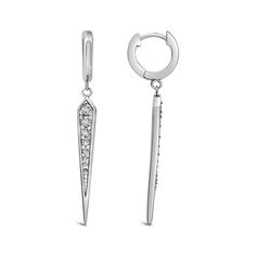 Drop Earrings With their sleek dangle silhouette, the elongated design gracefully frames the face, creating a flattering and… Earring Sale, The Face, Cubic Zirconia, Jewelry Gifts, Sleek, Drop Earrings, Sterling Silver, Silver, Gifts