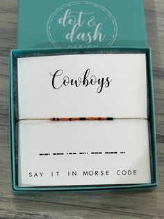 This Cowboys bracelet would make a great present for your favorite college student or graduation gift. Each bracelet is adjustable to a maximum length of 9 inches. Dallas Cowboys Seed Bead Bracelets, Dallas Cowboys Beaded Bracelet, Cowboys Bracelet, Adjustable Bracelets For Game Day, Football Season, Adjustable Southwestern Hand-tooled Bracelets, Morse Code Bracelet, College Students, Graduation Gifts, Dots