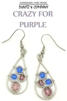 Do you love teardrops and blue? These fair trade teardrop earrings from Dunitz & Company are perfect for you. Or they make a great gift too. Affordable and made with Czech beads in Guatemala. #fairtrade #teardrops #teardropearrings #blueearrings #purpleearrings #fairtradejewelry Czech Glass Teardrop Earrings With Ear Wire, Nickel-free Czech Glass Teardrop Earrings, Nickel-free Teardrop Czech Glass Earrings, Nickel-free Czech Glass Teardrop Earrings As Gift, Handmade Czech Glass Teardrop Earrings, Hypoallergenic Teardrop Czech Glass Earrings, Hypoallergenic Czech Glass Teardrop Earrings, Czech Glass Teardrop Earrings Gift, Czech Glass Teardrop Dangle Earrings With Ear Wire