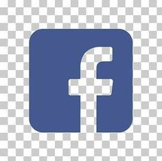 the facebook logo on a transparent background