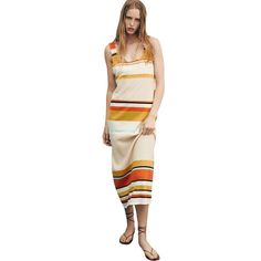 New With Tags. No Stains Or Flaws. Pics To See The Beautiful Bright Colors. Zara Orange Cream Striped Boho Sleeveless Summer Maxi Dress Sz M Nwt Casual Apricot Maxi Dress For Summer, Chic Orange Sundress For Beach Season, Sleeveless Apricot Dress For Summer, Apricot Sleeveless Summer Dress, Apricot Sleeveless Dress For Vacation, Summer Apricot Sleeveless Dress, Summer Sleeveless Apricot Maxi Dress, Apricot Sleeveless Maxi Dress For Beach, Chic Apricot Midi Dress For Beach