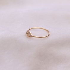 "Materials Gold, Rose gold, White gold Diamond Ring / 14k Yellow Gold Diamond Ring / Stackable Ring / 14k Solid Gold Ring / Natural Diamond / Engagement Ring / Wedding Ring / Fine Item Features * Made to Order. * Gold KT: 14K solid gold * Custom Gold Color: Rose Gold, Yellow Gold, White Gold * Ring is marked gold Marked * Diamond Cut: Round * Number of Stones: 4 * Stone Size: 1.5 MM * Total CTW: 0.04 * Diamond Color Clarity: J Color Si Clarity * Width of Band: 1.30mm * ready to Ship in 7-10 Busi Yellow Gold Cubic Zirconia Midi Rings, Fine Jewelry 14k Gold Cluster Promise Ring, Fine Jewelry 14k Gold Cluster Ring For Promise, 14k Gold Cluster Ring For Promise Occasions, 14k Gold Diamond Ring For Promise, 14k Gold Round Cut Fine Jewelry Midi Rings, Delicate Gold Stackable Rings With Diamond Accents, Gold Crystal Halo Ring With Open Design, Gold Crystal Open Ring With Halo