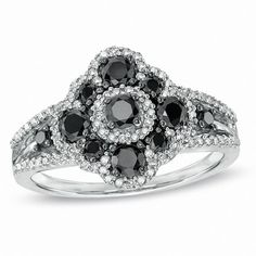 Black And Silver Quince, Silver Quince, Stackable Rings Wedding, Trend Jewelry, Latest Jewellery Trends, Prom Earrings, Trending Necklaces, Vintage Style Rings, Black Diamond Ring Engagement