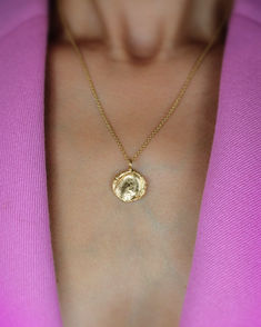 Fingerprint Necklace in solid 18k yellow gold. Round Fingerprint Necklace in 18k yellow gold. Child Keepsake Fingerprint Necklace. Mother Necklace baby Keepsake Necklace Fingerprint Necklace. Thumbprint Necklace in 18k yellow gold. Unique Mother gift. Custom Mother necklace with child's fingerprint. Handcrafted fingerprint necklace made in New York. Necklace Fingerprint, Thumbprint Necklace, Keepsake Necklace, Push Present, Alphabet Code, Fingerprint Necklace, Mother Necklace, Cool Fathers Day Gifts, Heavy Chain