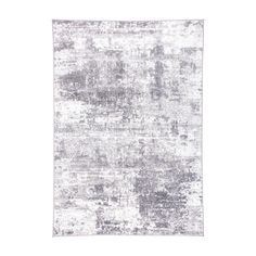 a gray and white rug on a white background