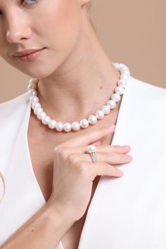 MATERIAL SPECIFICATIONS Metal : 14K Gold Gemstone: Pearl  Pearl Color: White Pearl Quality: AA Necklace Pearl Grain Size: 13 mm Ring Pearl Grain Sİze: 11 mm Pearl Grain Shape: Round Necklace Length : 45-50-55 Centimeters  Stock Code: VRTZ110080 VRTZ115539 THE WEIGHT OF OUR PRODUCTS MAY VARY + - 5% GR The products will be securely shipped in special gift boxes, free of charge. Our handmade jewelry is crafted by our experienced team of jewelry makers with an eye for detail and perfection.  FOR OUR Wedding Jewelry With Pearl And Diamond Accents, Elegant Pearl Bridal Sets For Formal Occasion, Pearl White Jewelry With 17 Jewels For Wedding, Gemstone Bridal Necklace For Anniversary, Classic White Jewelry With Brilliant Cut, Pearl White Wedding Jewelry With 17 Jewels, Classic Brilliant Cut White Jewelry, Classic White Jewelry With Diamond Accents, Formal Round Gemstone Bridal Necklace