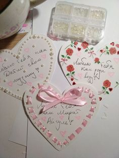 Aesthetic Gifts Handmade, Aesthetic Diy Card Ideas, Love Letter Ideas Aesthetic, Pretty Letter Ideas, Things To Make Your Partner, Aesthetic Handmade Card, Crafts For Partner, Letter Inspo Aesthetic, Love Letter Design Ideas Cards