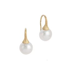 Crafted from 18K yellow gold, these earrings feature stunning freshwater pearls in a classic white hue. They belong to our Africa Collection and are the perfect complement to any elegant outfit. Marco Bicego Jewelry, French Wire Earrings, Marco Bicego, Pearl Earring, French Wire, Wire Earrings, Elegant Outfit, Classic White, Primary Color