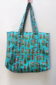 Women Tote Bag Handmade Block Printed Quilted Shoulder Bag's Indian Shopping Handbag Throw Cotton Quilted block print weekend bags 100% cotton fabric SIZE:- 18 inch X 18 Inch X 7 Inch Usage : Cosmetic, Make-up, Travel, Toiletries, Tote Bag, Medicine, Accessories, Shoulder Bags, Handle Bag, Women Bags, Cosmetic Bag, Gift For Her, Bridesmaid Bag, Storage Bag, Grocery Bag, Shopping Bag, Carry Bags, Jhola Bag, Market Bag, Vintage Bags, Picnic Bags, Etc Shopping and much more. Perfect for Beach Visits/ Quick Grocery runs/ Carrying Kids items/ Artist Paint book and Paints /Extra Bag Washable on Cold / Delicate wash Gorgeous Prints of Hand printed cotton are brought together to give an alternate to plastic bags usage . Posted in a flat pack folded. NOTE: ✔ Disclaimer: Natural-dyed colors might bl Rectangular Hobo Bag With Leather Handles, Green Patchwork Shoulder Bag For Travel, Square Hobo Bag For Daily Use, Green Patchwork Tote Shoulder Bag, Green Patchwork Shoulder Bag For Daily Use, Rectangular Cotton Bag With Leather Handles, Rectangular Cotton Bags With Leather Handles, Green Patchwork Shoulder Bag For Everyday, Everyday Rectangular Patchwork Hobo Bag