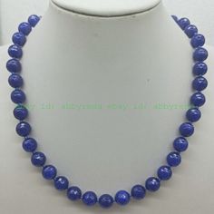 10mm Faceted Blue Jade Round Gemstone Bead Necklace 18" Product Description   size(Approx) 10mm Quantity: 1pcs length: 18inch Clasp:   If you want to buy more , please contact us . Thanks ! &&&&: Sale the items does not include box. Payment Payment Policy&Shipping Policy We accept PayPal Please pay within 24 hours If no payment or contact is made with in 7 days item will be relisted. Thank YouPlease make sure the "Ship To" address you input in Paypal is correct.Items are shipped within 1-2 business days.Combine shipping: Bidding on multiple auctions? Simply wait until all of the auctions have ended and complete the ebay checkout within 7 days.The shipping address must be the same as the Paypal registered address.All of our items are shipped via Air Mail within 1-2 business days upon receiv Blue Lapis Lazuli Round Necklace, Blue Faceted Round Bead Necklaces, Blue Crystal Necklaces With Polished Round Beads, Blue Faceted Necklaces With Round Beads, Blue Necklaces With Faceted Round Beads, Blue Crystal Necklace With Polished Round Beads, Faceted Blue Beads For Gift, Faceted Blue Beads For Gifts, Blue Lapis Lazuli Crystal Necklaces With Round Beads