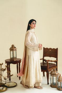 Embroidered Slub Silk Palazzo Set, Transitional Designer Silk Palazzo Set, Eid Slub Silk Palazzo Set With Resham Embroidery, Festive Slub Silk Sharara With Dabka Work, Off-white Palazzo Set With Dupatta And Straight Kurta, Embroidered Slub Silk Palazzo Set With Traditional Drape, Eid Slub Silk Palazzo Set With Sheer Dupatta, Designer Sharara With Resham Embroidery In Slub Silk, Silk Palazzo Set With Resham Embroidery For Diwali