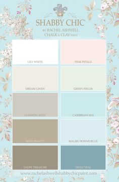 the color scheme for shabby chic