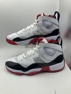 Nike Air Jordan Jumpman Two Trey White/Gym Red/ Black DO1925-106 Size 11.5. Shipped with USPS Priority Mail. Jumpman Two Trey, White Gym, Nike Air Jordan, Priority Mail, Air Jordan, Air Jordans, Nike Air, Jordan, Black And Red