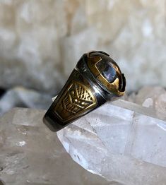 Rock Crystal Cabochon Gold Gilt Silver Vintage Ring Ring size 8 1/2 Not sure of the purity of the silver Antique Ring With Round Stone For Gift, Antique Round Stone Ring For Gift, Antique Rings With Round Stone For Gift, Skull Ring With Polished Finish For Anniversary, Vintage Rings With Polished Finish As Gift, Heirloom Silver Dome Ring, Vintage Jewelry With Polished Round Stone, Antique Dome Ring With Polished Finish As Gift, Adjustable Rings With Polished Round Stone