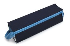 Kokuyo C2 Tray Type Pencil Case - Navy + Light Blue Blue Rectangular Travel Pencil Case, Modern Portable Pencil Case For School, Functional Blue Pencil Case For Travel, Functional Blue Travel Pencil Case, Functional Blue Pencil Case With Pen Holders, Portable Blue Organizers For School, Blue Stationery Pen Holders For Study, Portable Blue School Organizers, Blue Portable School Organizers