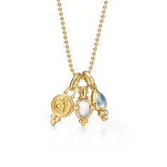 Temple St Clair Jewelry - 18K Signature Charm Necklace | Manfredi Jewels Crystal Amulet, Board Party, Xmas Wishlist, Diamond Chain Necklace, Amulet Charm, Wishlist 2024, Horseshoe Pendant, Horseshoe Necklace, Signature Necklace