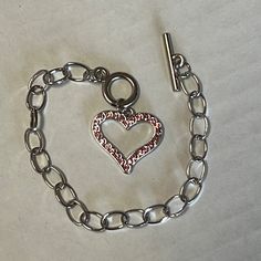 Paparazzi Nwot Bracelet $5 Each *Bundle 10 Paparazzi Pieces From My Closet And I’ll Drop The Price To $3 Each. *Bundle 20 Or More Paparazzi Pieces From My Closet And I Will Drop The Price To $2 Each. Handmade Metal Charm Bracelet For Valentine's Day, Silver Metal Heart Bracelet With Charms, Red Metal Heart Bracelet As Gift, Silver Metal Bracelets For Gifts, Red Metal Chain Bracelet Gift, Red Metal Heart Bracelet Gift, Silver Metal Bracelets For Gift, Red Metal Chain Bracelet For Gift, Metal Charm Bracelet With Lobster Clasp For Valentine's Day