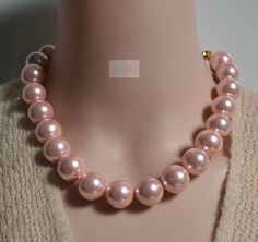 Material: shell pearl Making Technics: Full Handmade shell pearl size:16mm.18mm huge 16mm,18mm pink sea shell pearl necklace ,statement necklace,women necklace ,pink Beaded Necklaces for Women,wedding necklace String: ready made color: pink length:choose if you need other length/ size / color, all could contact me please! Luxury Pink Pearl Beaded Necklace, Luxury Pink Pearl Necklaces, Luxury Pink Pearl Beaded Necklaces, Luxury High Luster Pink Pearl Necklace, Luxury Pink Beaded Pearl Necklace, Cheap Handmade Pink Pearl Necklace, Luxury Pink Pearl Necklace With Gemstone, Luxury Pink Baroque Pearl Necklaces, Luxury Pink Baroque Pearl Necklace