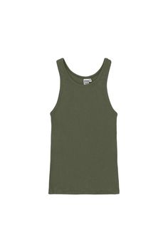 Alta Tank | Jungmaven Hemp Clothing & Accessories / Color: Olive Green Stretch Racerback Tank Top, Hemp Clothing, Mens Items, Wide Brimmed Hats, Swim Accessories, Sweater Blouse, Wallets For Women, Jumpsuit Dress, Dresses For Sale