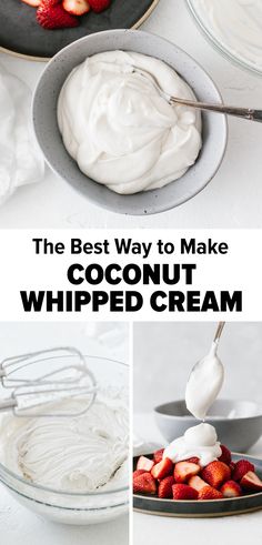 the best way to make coconut whipped cream