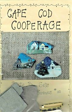 the cover of a book with pictures of houses on it and words that read, cape god goerange